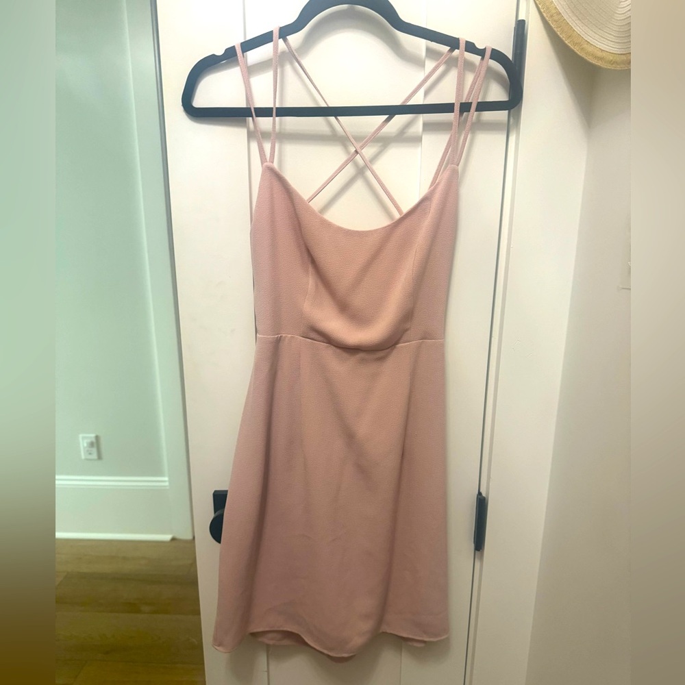 Tobi Blush Pink Dual Spaghetti Strap Dress